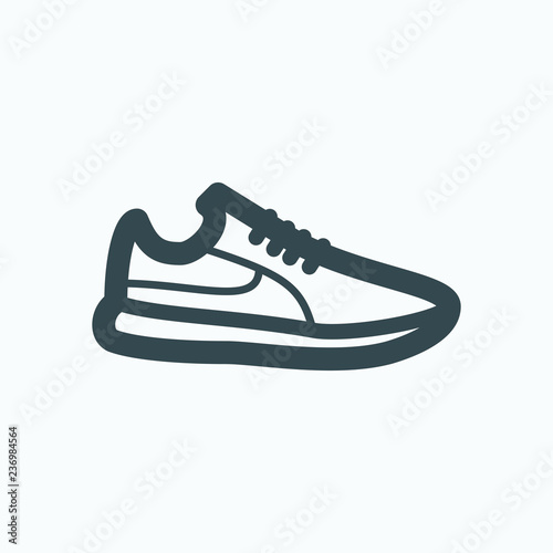 Sneakers icon, snickers, sport shoes vector icon
