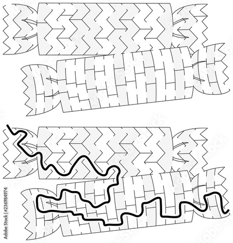 Christmas crackers maze