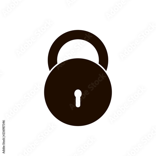 closed lock. vector icon.
