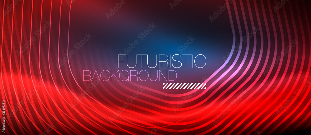 Neon glowing lines, magic energy space light concept, abstract background wallpaper design Neon glowing lines, magic energy space light concept, abstract background wallpaper design
