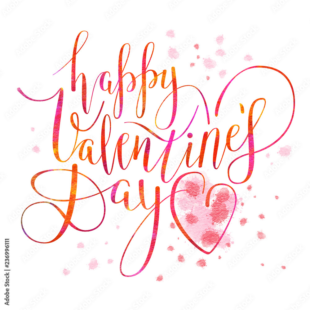 Obraz premium lettering Valentine's day