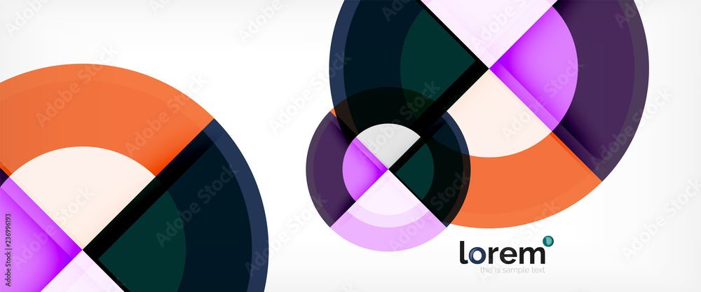 Multicolored round shapes abstract background Multicolored round shapes abstract background