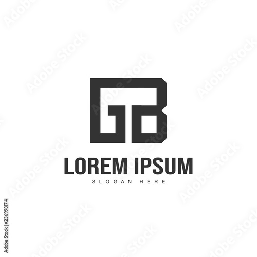 Initial letter logo design. Minimal letter logo template © Robani