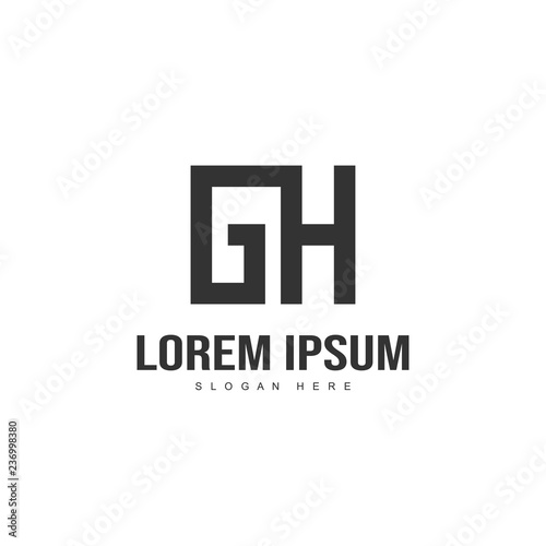 Initial letter logo design. Minimal letter logo template
