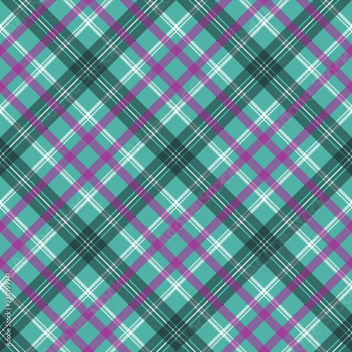 Blue tartan plaid seamless pattern