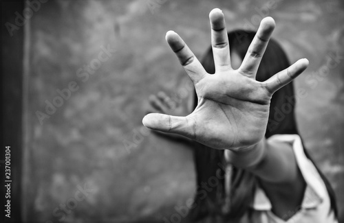 Stop Violence against Kids. End to violence against child.