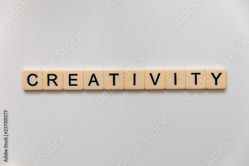 creativity letter blocks