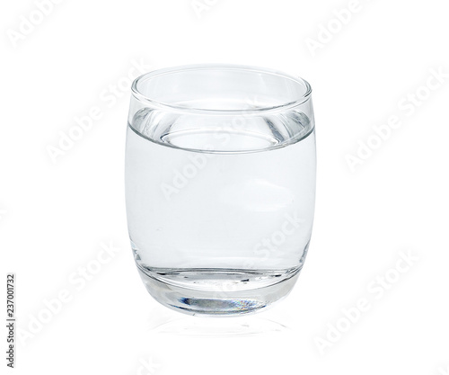clean water isolated on white background