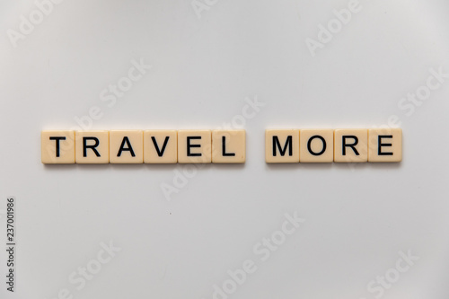travel more letter blocks
