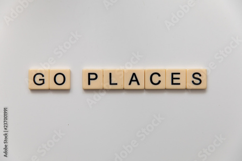 go places letter blocks