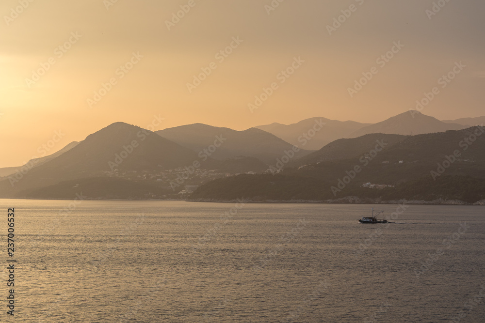 Sunset over the Adriatic Sea