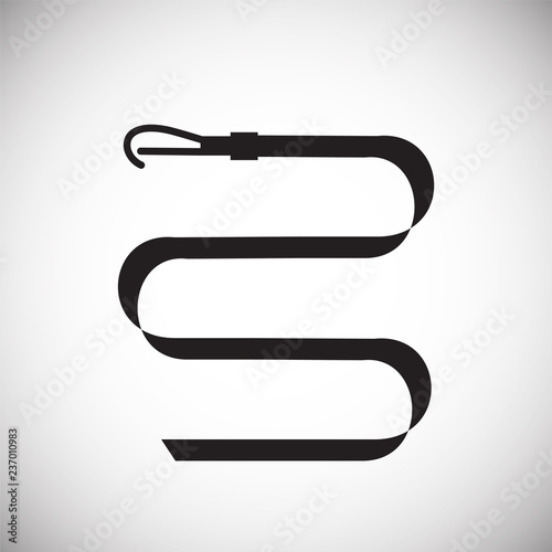 Pet leash icon on white background for graphic and web design, Modern simple vector sign. Internet concept. Trendy symbol for website design web button or mobile app
