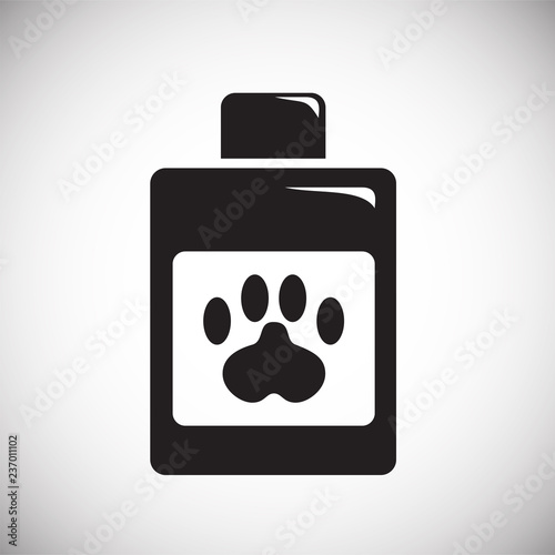 Pet anti parasite cure icon on white background for graphic and web design, Modern simple vector sign. Internet concept. Trendy symbol for website design web button or mobile app