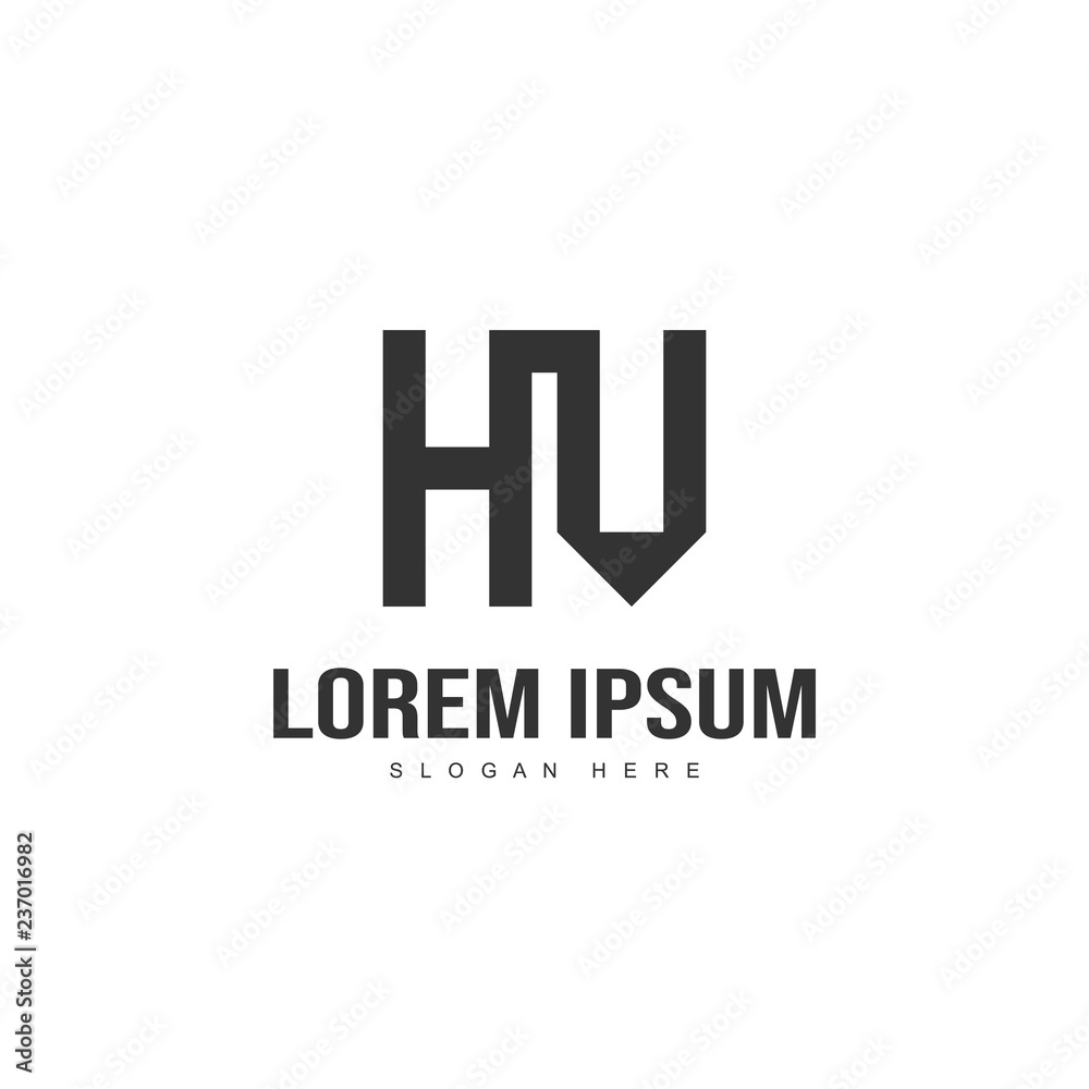 Initial letter logo design. Minimal letter logo template Initial letter logo design. Minimal letter logo template