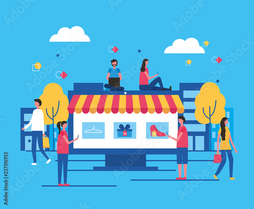 people online buying