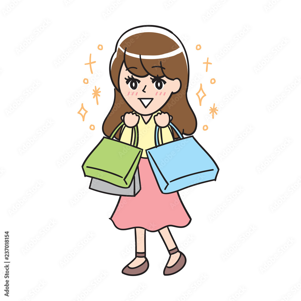 Office ladies to shop/Whole body