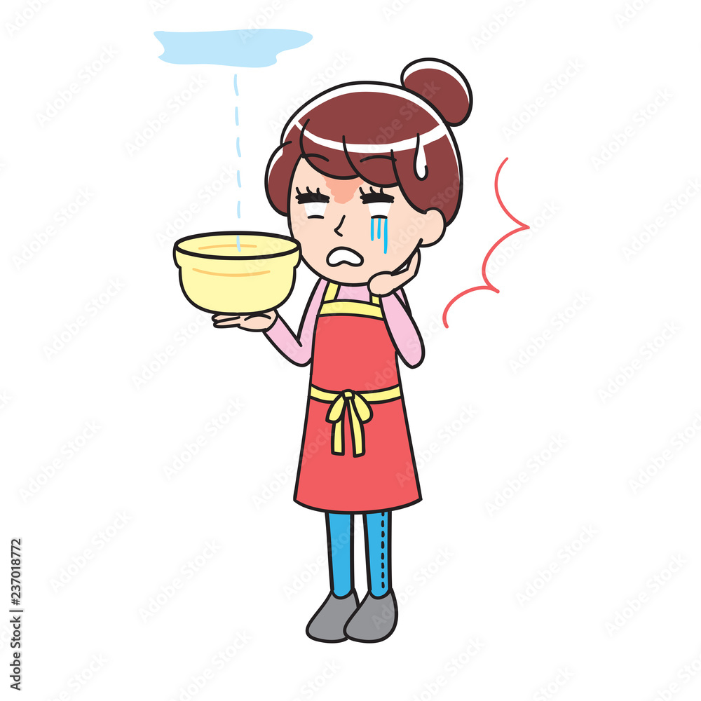 A woman trying to prevent leakage A woman trying to prevent leakage