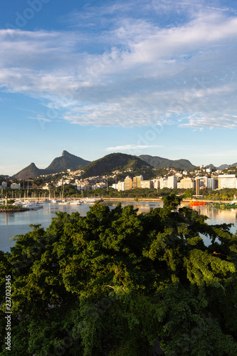 Beautiful panoramic view of the city of Rio de Janeiro with corcovado at dawn. © Imago Photo