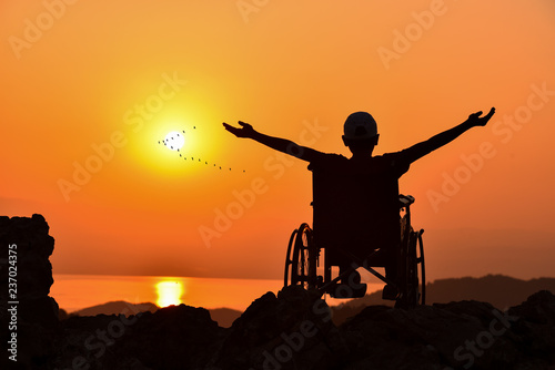 life of a disabled person with a positive life