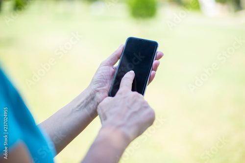 Woman using mobile phone
