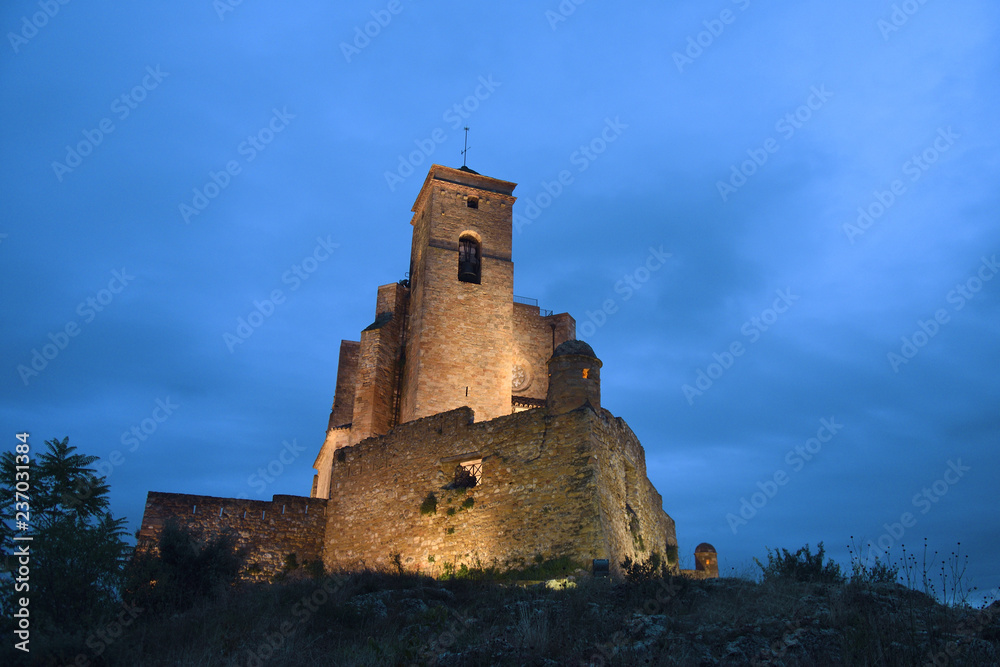 Castle of Benabarre, Huesca province, Aragon, Spain