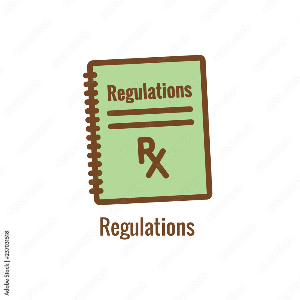 Drug Testing & Safety Approval Icon Vector Graphic w Rounded Edges