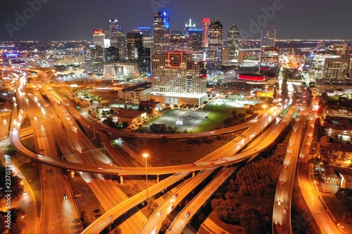 Dallas Texas at night 