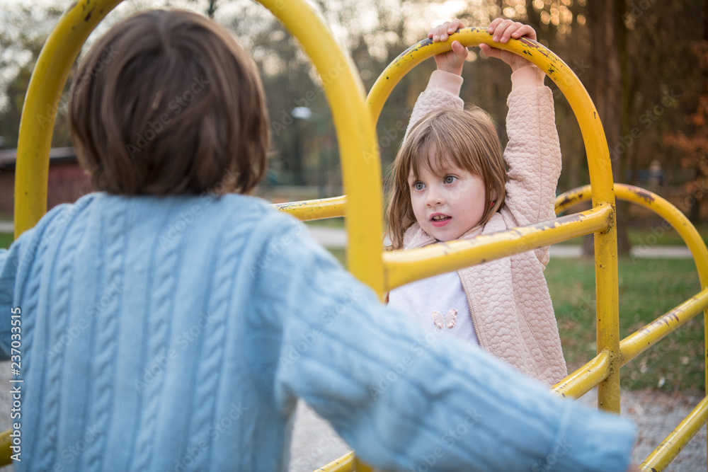kids in park playground