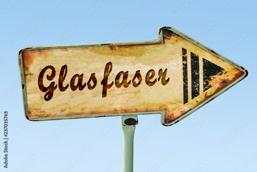 Schild 328 Glasfaser StockIllustration Adobe Stock