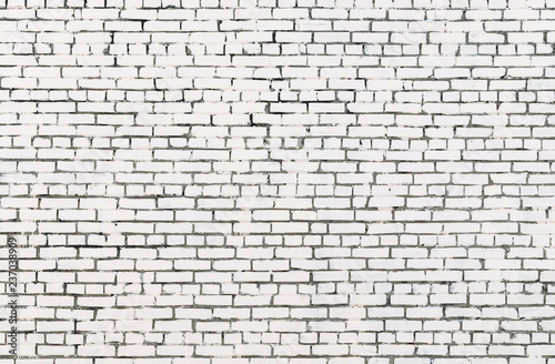Background and texture of white brick wall.