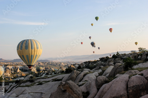 hot air balloon in cappadocia turkey