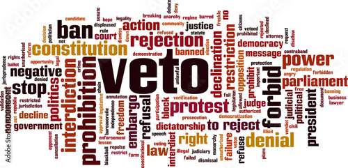 Veto word cloud