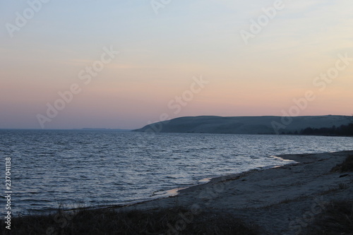 sunset  sea  sky  water  sun  beach  nature  landscape  coast  evening  waves  horizon  blue  dusk  reflection   Curonian spit                           