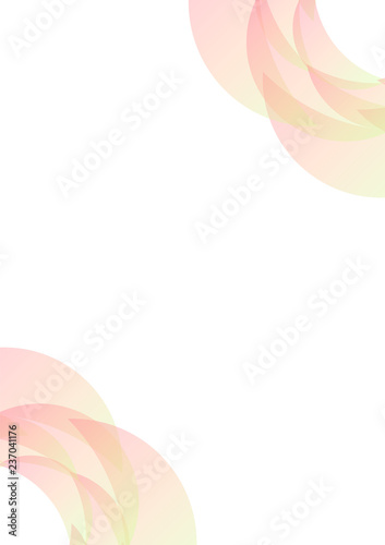 pastel pink green petal abstract background, curve layer, multicolor transparent backdrop, vector illustration