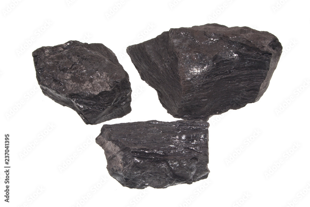 coal isolated on white background