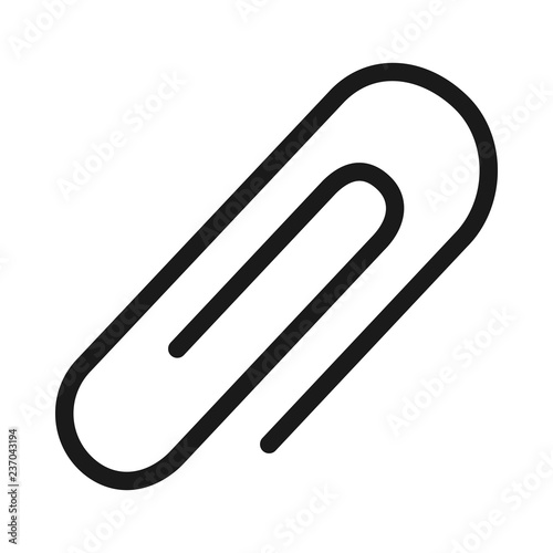 Paperclip Icon Outline Logo