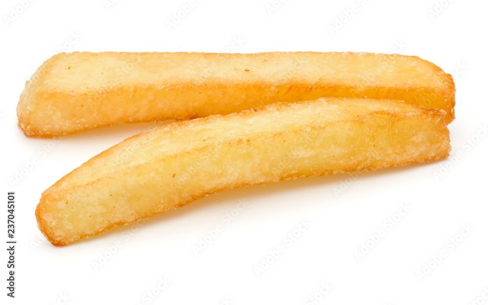 French Fried Potatoes isolated on white background French Fried Potatoes isolated on white background