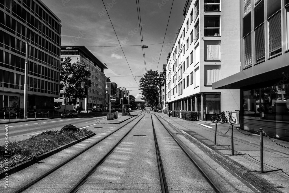 Naklejka premium Zurigo, Svizzera. Vista sulla città.