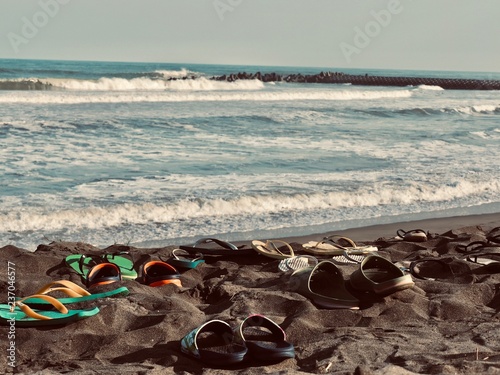 Beach Sandals - Kujukuri Beach, Chiba, Japan