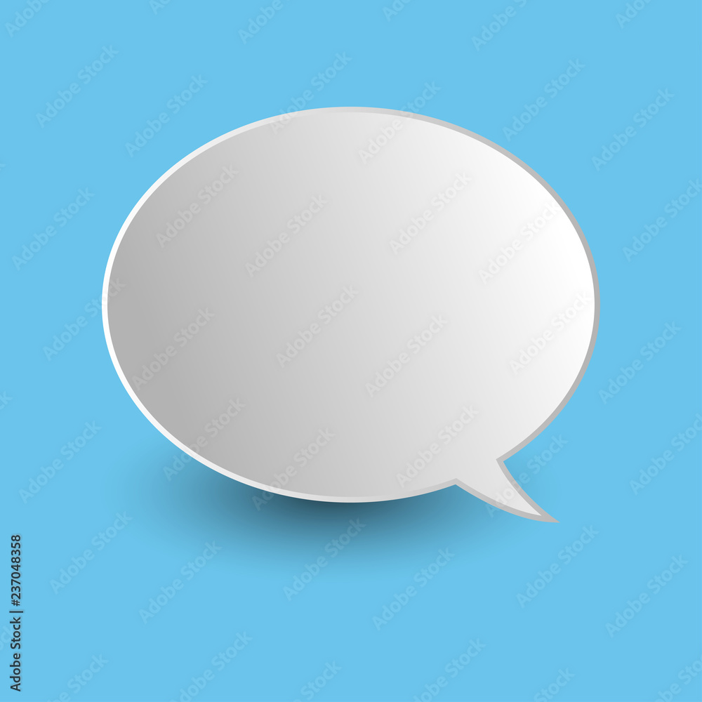 Vector of stickers of speech bubbles. Blank empty speech bubbles Vector of stickers of speech bubbles. Blank empty speech bubbles