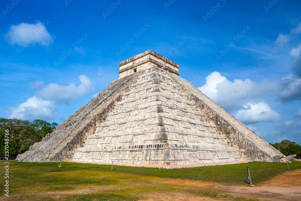 The Chichen Itza Maya ruins in Yucatan Peninsula Mexico Kukulkan