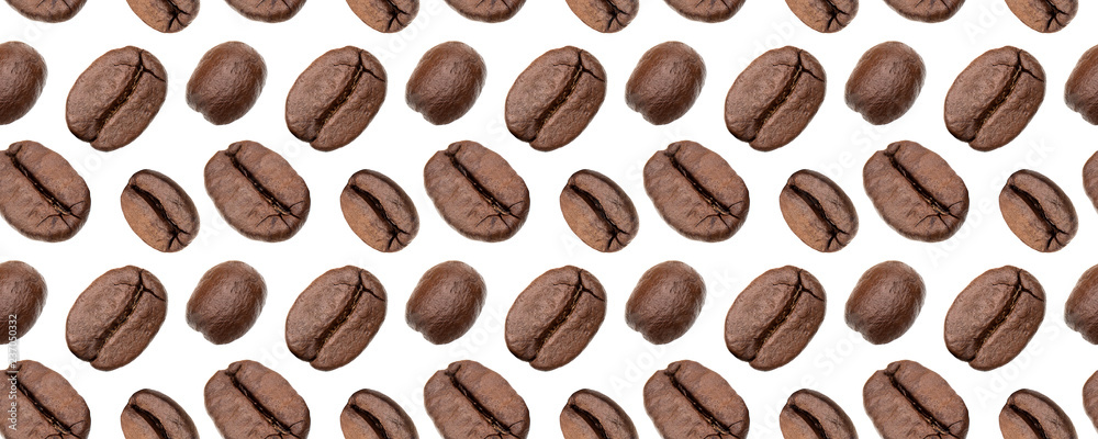 Coffee beans seamless pattern. Isolated on white background,food background . Coffee beans pattern. Coffee beans seamless pattern. Isolated on white background,food background . Coffee beans pattern.