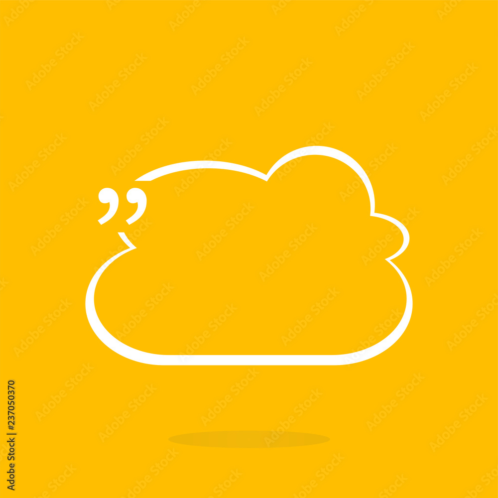 Quotation Mark Speech Bubble. Quote sign icon. Abstract background. Quotation Mark Speech Bubble. Quote sign icon. Abstract background.