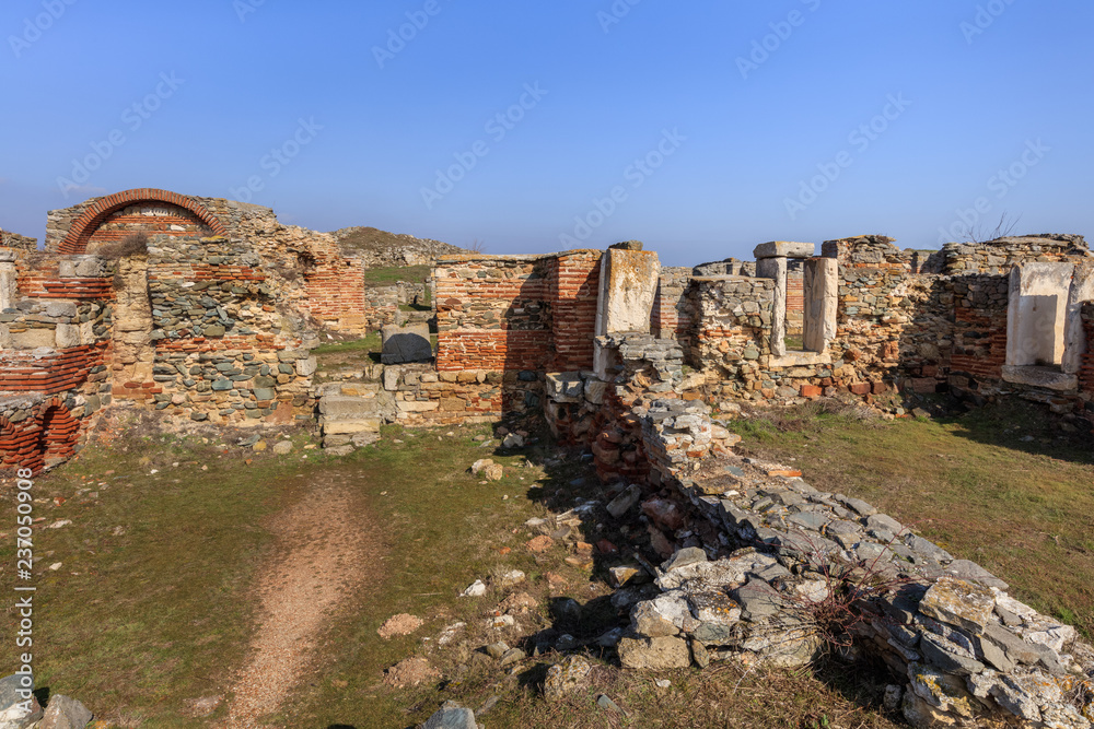 Fototapeta premium Histria fortress ruins, Romania
