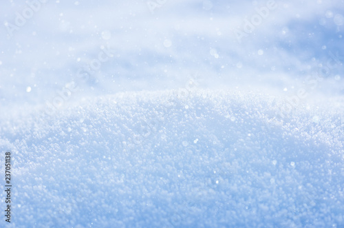 snowdrift of snow in the winter park, winter background © fotolesnik