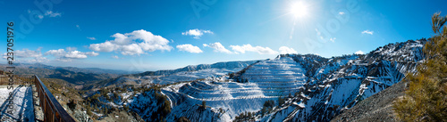 Amiantos Winter Panorama, Troodos, Cyprus photo