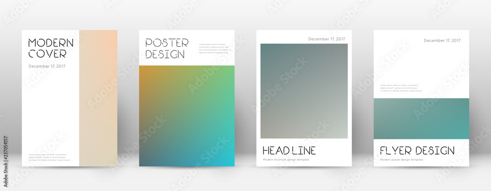 Flyer layout. Minimal breathtaking template for Br