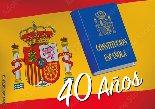 commemoration of forty years of proclamation of the Spanish Constitution