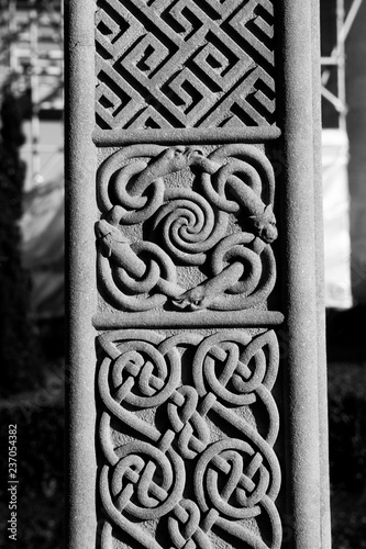 Obraz na płótnie The pattern on celtic cross 