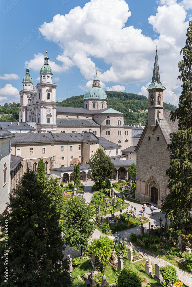Salzburg Cathedral with cemetery - Austria